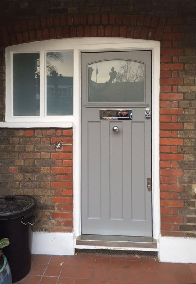 grey front door 